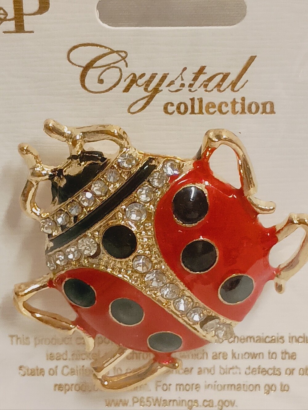 Women's Fashion Pin Jewelry Brooch Ladybug Gold - Picture 6 of 6